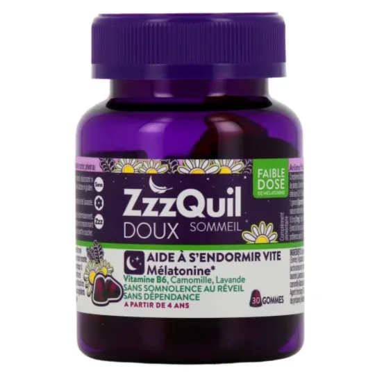 ZzzQuil Sommeil Doux 30 gommes ZzzQuil Sommeil Doux 30 gommes