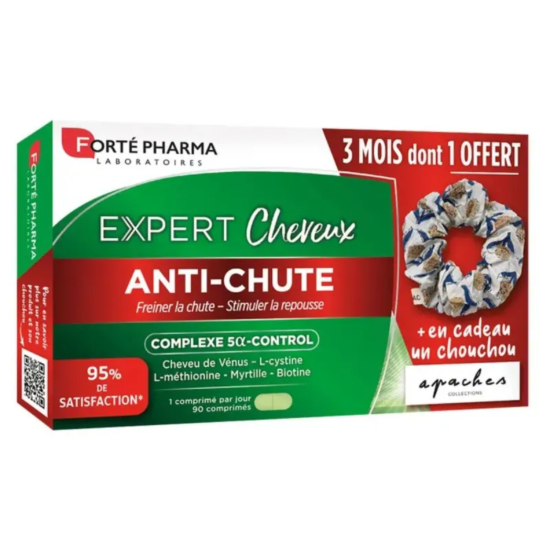 Forté Pharma Expert Cheveux 90 Comprimés + Chouchou OFFERT