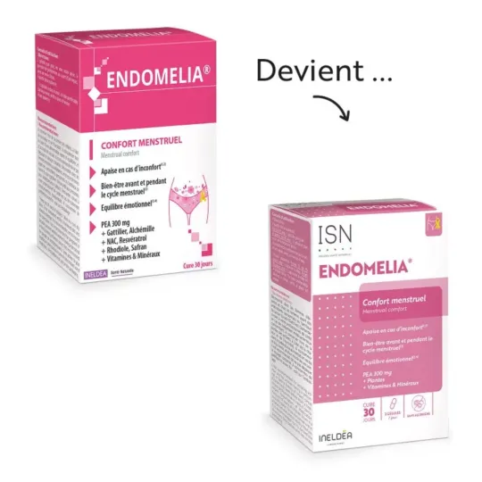 ISN Endomelia Confort Menstruel 60 Gélules Végétales