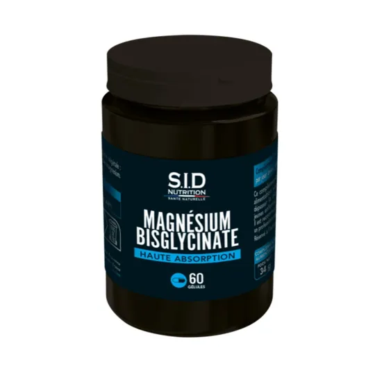 SID Nutrition Magnésium Biscglycinate 60 Gélules SID Nutrition Magnésium Biscglycinate 60 Gélules