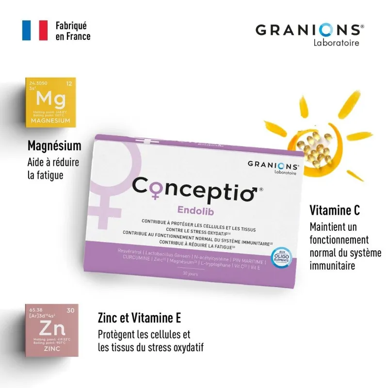 Granions Conceptio Endolib 90 gélules Granions Conceptio Endolib 90 gélules