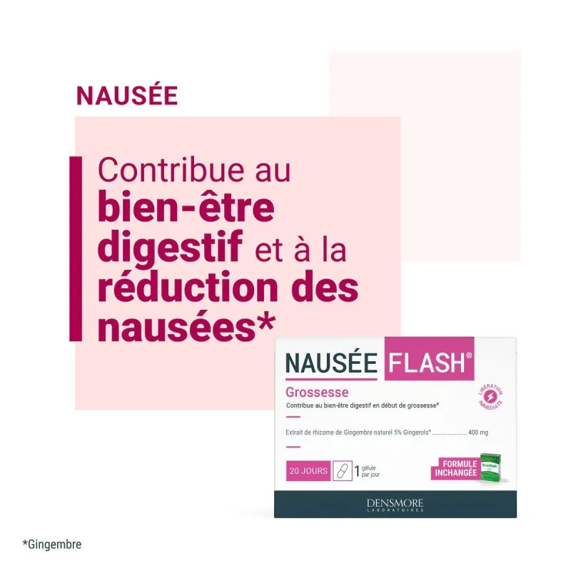 Densmore Nausée Flash Grossesse 20 gélules Densmore Nausée Flash Grossesse 20 gélules