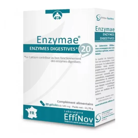 Effinov Enzymae enzymes digestives 20 gelules Effinov Enzymae enzymes digestives 20 gelules