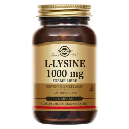Solgar L-Lysine 1000 mg 50 Comprimés