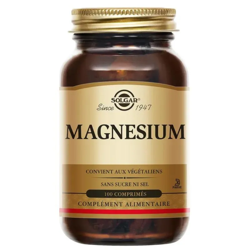 Solgar magnésium Bisglycinate 100 comprimés Solgar magnésium Bisglycinate 100 comprimés