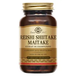 Solgar Reishi Shiitaké Maitaké 50 Gélules