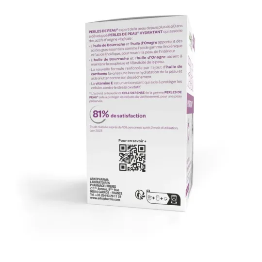 Arkopharma Perles de Peau Hydratant 180 capsules