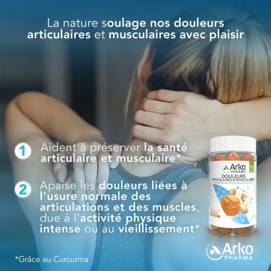 Arkopharma Douleurs Articulaires & Musculaires 60 gummies