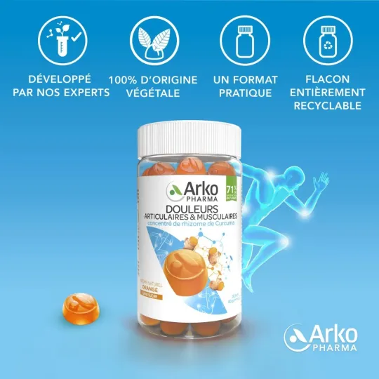Arkopharma Douleurs Articulaires & Musculaires 60 gummies