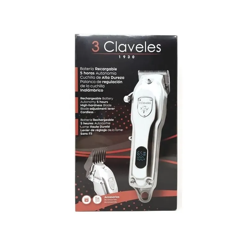 3 Claveles Tondeuse à Cheveux Professionnel sans Fil 3 Claveles Tondeuse à Cheveux Professionnel sans Fil