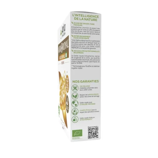 Arkopharma Arkoroyal Gelée Royale 1000mg Bio 20 Ampoules de 10ml