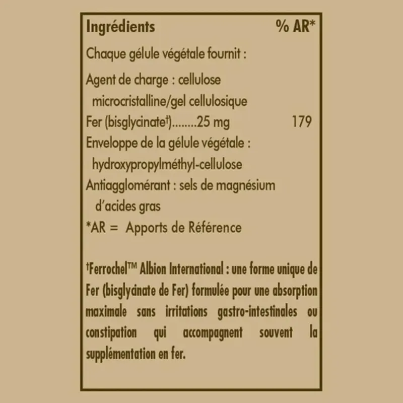 Solgar Fer Doux (Gentle Iron) 90 Gélules Végétales