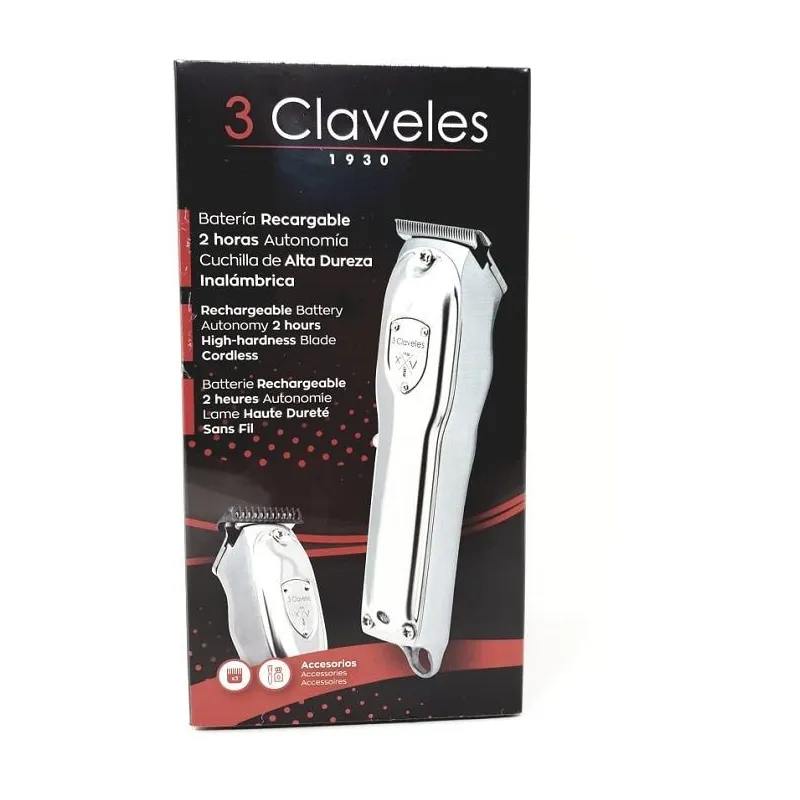 3 Claveles Tondeuse sans Fil Rechargeable.