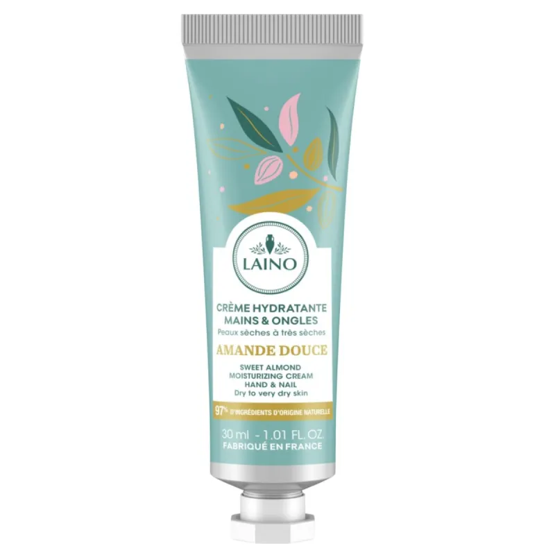 Laino Crème Hydratante Mains et Ongles Amande Douce 30ml Laino Crème Hydratante Mains et Ongles Amande Douce 30ml