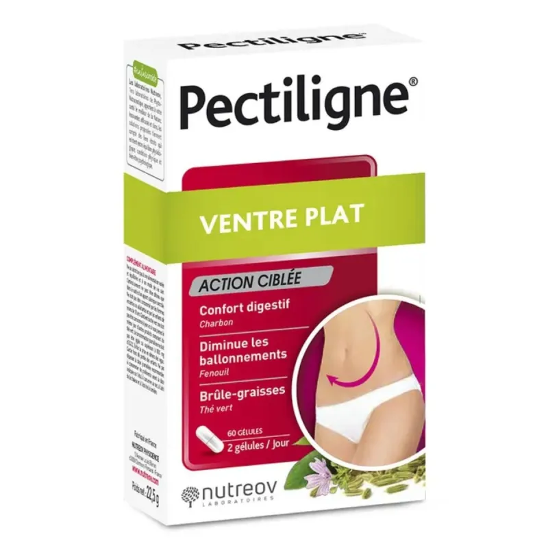 Nutreov Pectiligne Ventre Plat 60 Gélules Nutreov Pectiligne Ventre Plat 60 Gélules