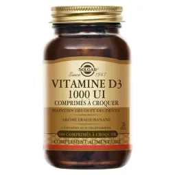 Solgar Vitamine D3 1000 UI 100 Comprimés