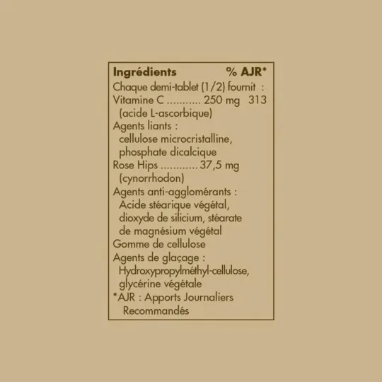 Solgar Vitamine C 500mg avec Rose hips 100 Tablets Solgar Vitamine C 500mg avec Rose hips 100 Tablets