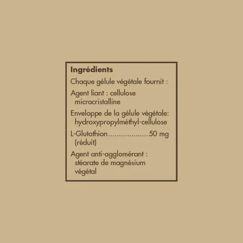 Solgar L-Glutathion 50 mg 30 Comprimés