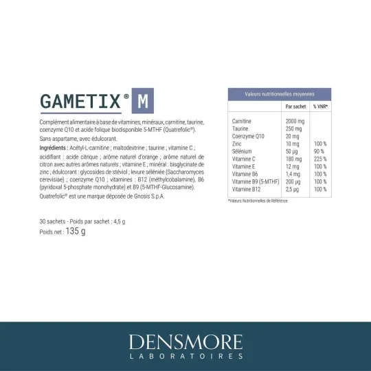 Densmore Gametix M 30 sachets Densmore Gametix M 30 sachets