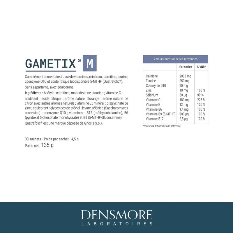Densmore Gametix M 30 sachets Densmore Gametix M 30 sachets
