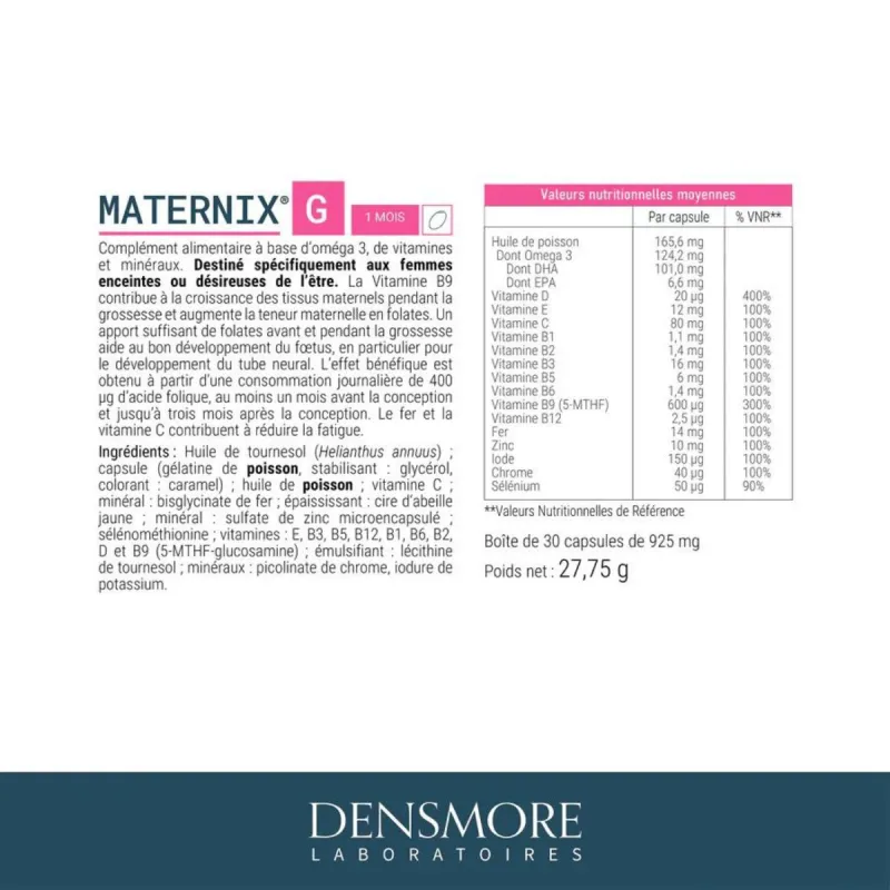 Densmore Maternix G 30 Capsules Densmore Maternix G 30 Capsules