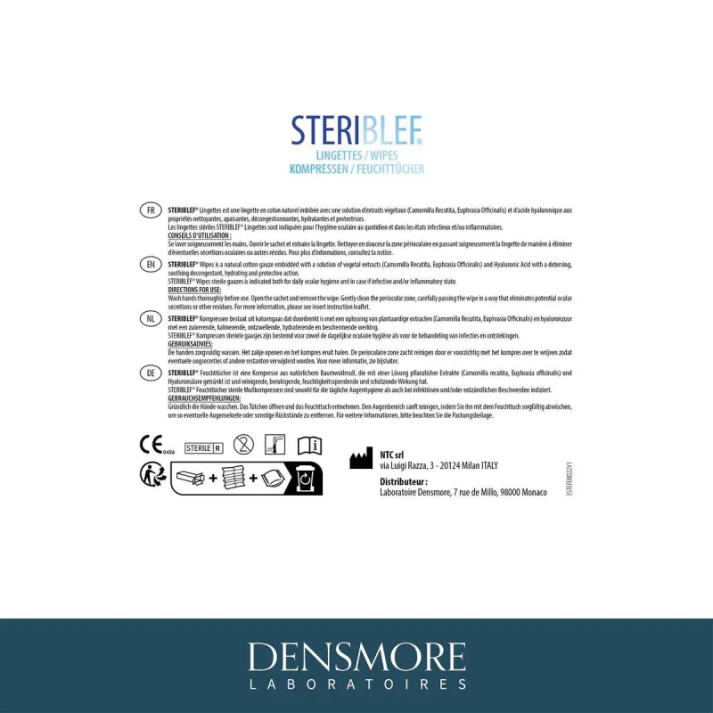 Densmore SteriBlef 14 Lingettes Densmore SteriBlef 14 Lingettes