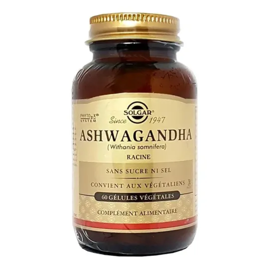 Solgar Ashwagandha 60 Gélules Végétales Solgar Ashwagandha 60 Gélules Végétales