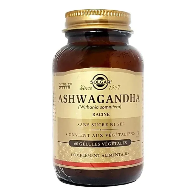 Solgar Ashwagandha 60 Gélules Végétales Solgar Ashwagandha 60 Gélules Végétales