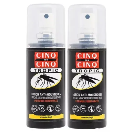 Cinq sur Cinq Tropic Lotion Anti-Moustiques 2X75ml Cinq sur Cinq Tropic Lotion Anti-Moustiques 2X75ml