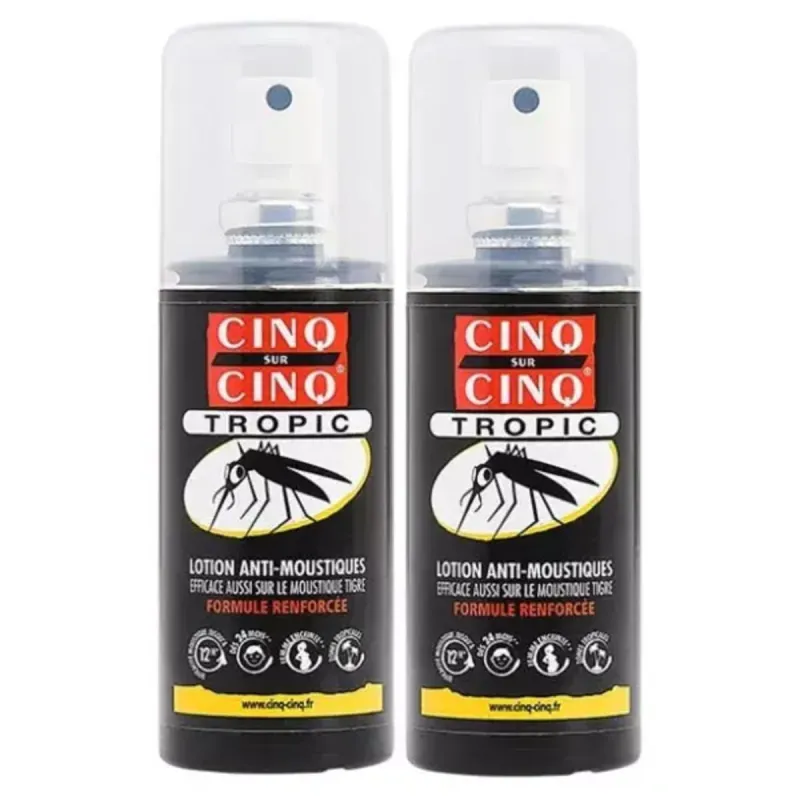 Cinq sur Cinq Tropic Lotion Anti-Moustiques 2X75ml Cinq sur Cinq Tropic Lotion Anti-Moustiques 2X75ml