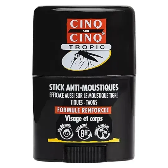 Cinq Sur Cinq Stick Anti- Moustiques 20ml Cinq Sur Cinq Stick Anti- Moustiques 20ml