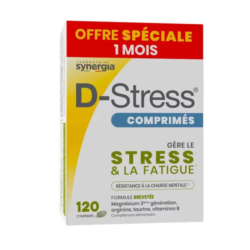 Synergia D-Stress 120 Comprimés Synergia D-Stress 120 Comprimés