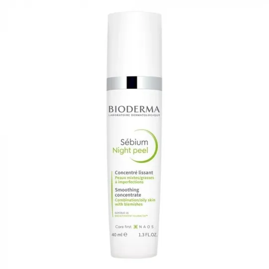 Bioderma Sébium Night Peel Concentré Lissant 40ml Bioderma Sébium Night Peel Concentré Lissant 40ml