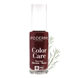 Poderm Vernis Color Care Mycose de l'Ongle 8ml -Rouge noir