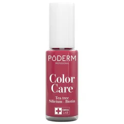 Poderm Vernis Color Care Mycose de l'Ongle 8ml -Rouge rose