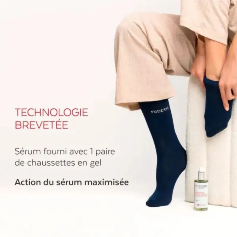 Poderm Crevasses et Talons Sérum + Chaussettes Poderm Crevasses et Talons Sérum + Chaussettes