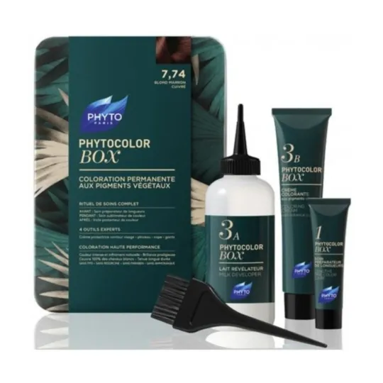 Phytosolba PhytocolorBox 7.74 Blond Marron Cuivré Phytosolba PhytocolorBox 7.74 Blond Marron Cuivré