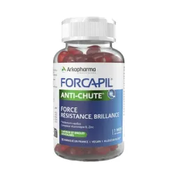 Forcapil Gummies Force Résistance Brillance Anti-Chute 60 Gummies