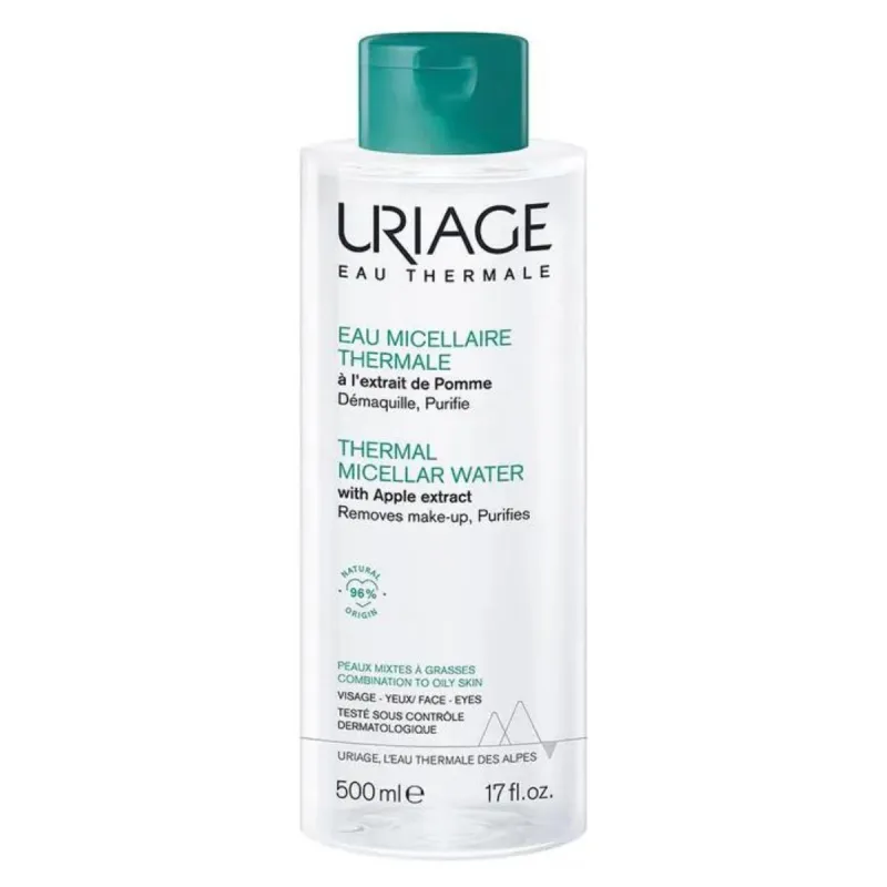 Uriage Eau Micellaire Thermale Peaux Mixte à Grasses 500ml Uriage Eau Micellaire Thermale Peaux Mixte à Grasses 500ml