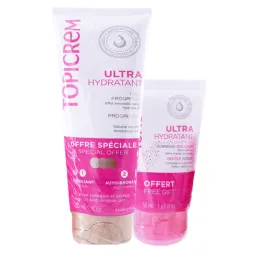Topicrem Ultra Hydratant Hâle Progressif 200ml+ Gommage Douceur 50ml OFFERT