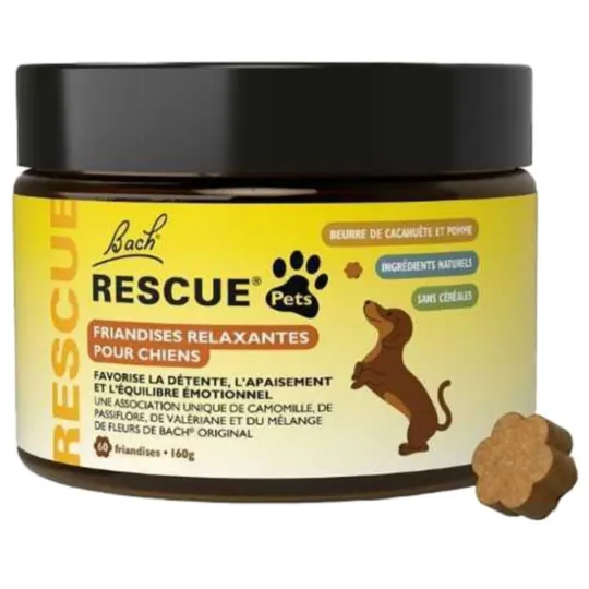 Fleur de Bach Rescue Pets Chiens 60 Friandises