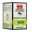 Cinq Sur Cinq Recharge Liquide Diffuseur Citriodora anti-Moustiques 25ml Cinq Sur Cinq Recharge Liquide Diffuseur Citriodora anti-Moustiques 25ml