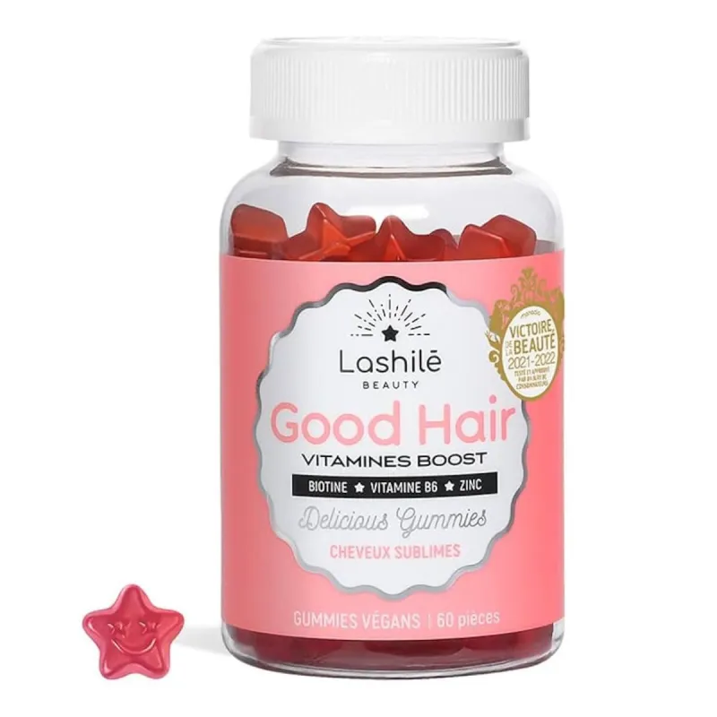 Lashilé Beauty Good Hair Vitamines Boost 60 Gummies Lashilé Beauty Good Hair Vitamines Boost 60 Gummies