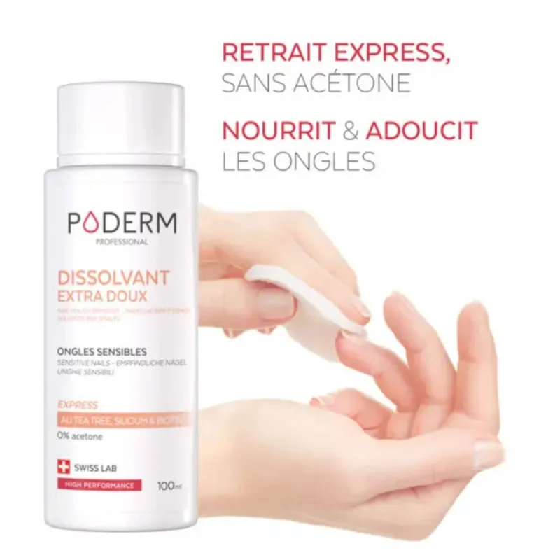 Poderm Dissolvant Extra Doux 100ml Poderm Dissolvant Extra Doux 100ml