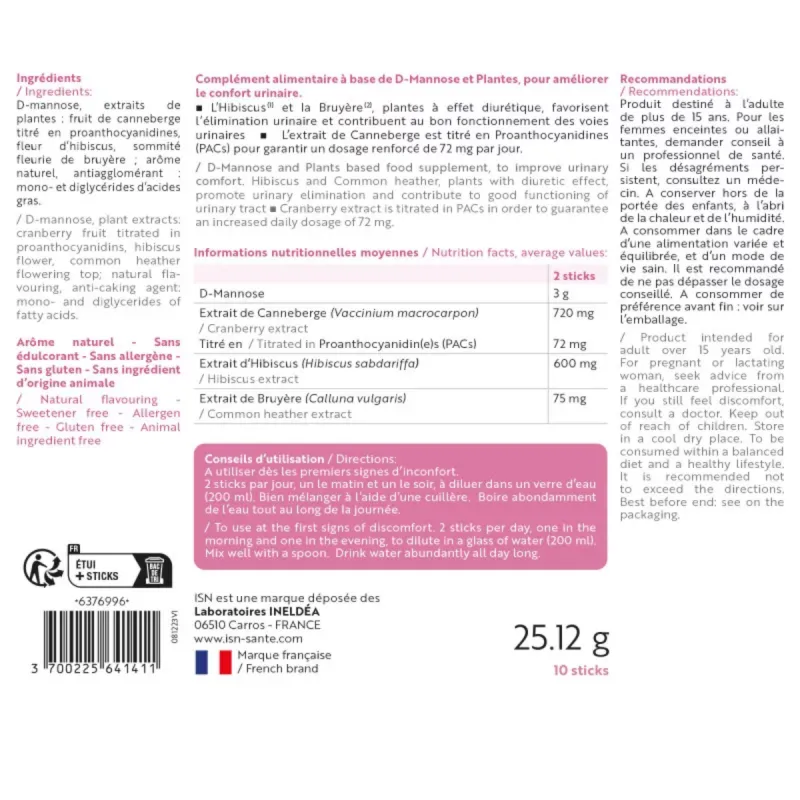 ISN Cystinil Flash 10 Sticks