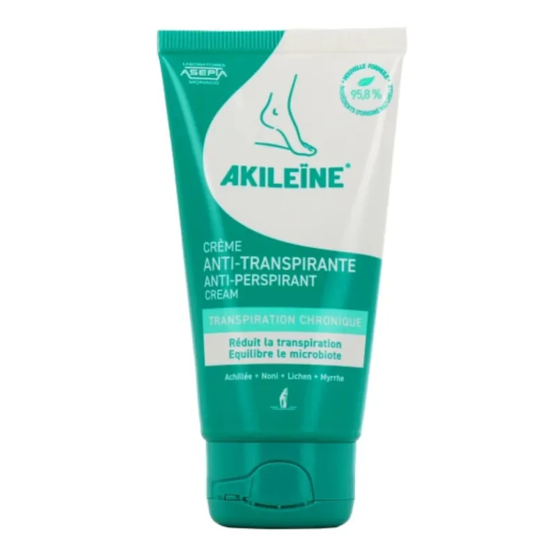 Akiléïne Crème Anti-transpirante Pieds 75ml Akiléïne Crème Anti-transpirante Pieds 75ml
