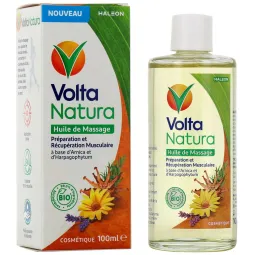 Voltanatura Huile de Massage Musculaire Bio 100ml