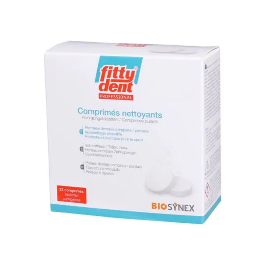 Biosynex Fitty 32 Comprimés Nettoyants Prothèse Biosynex Fitty 32 Comprimés Nettoyants Prothèse