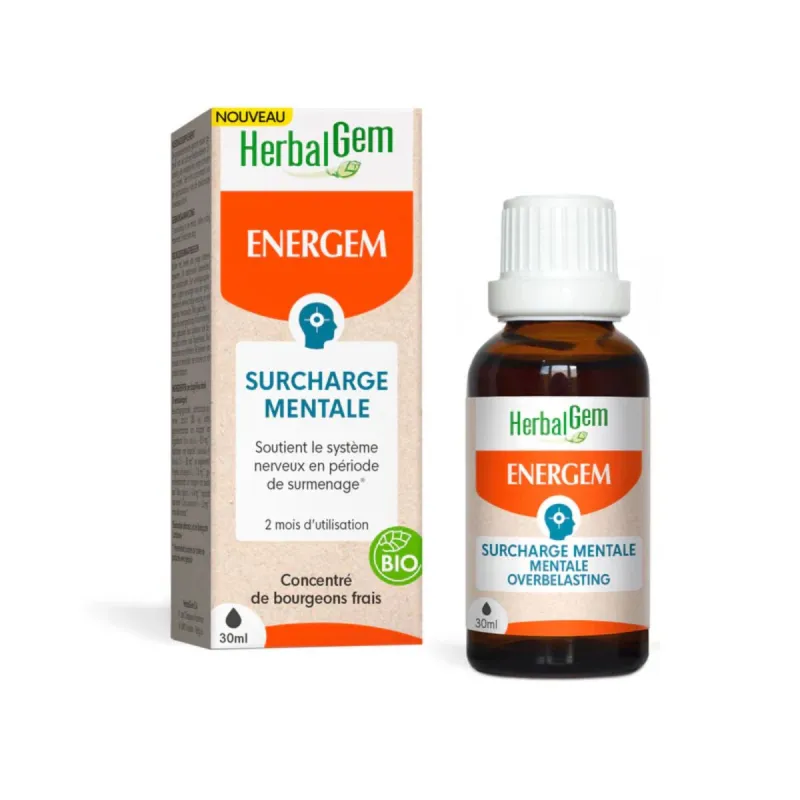 Herblagem Energem Surcharge mentale Bio 30ml Herblagem Energem Surcharge mentale Bio 30ml