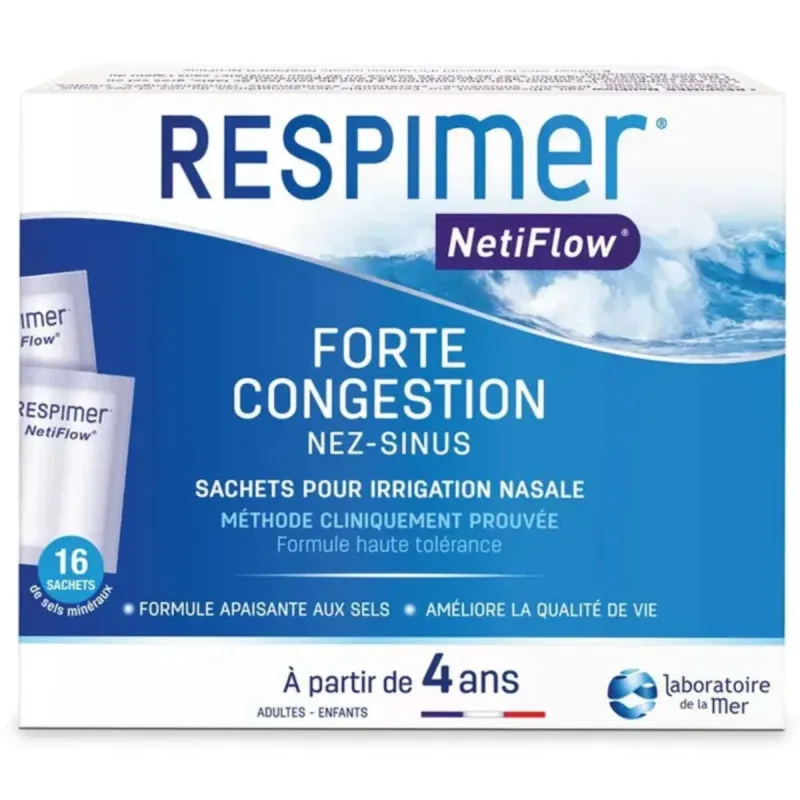 Respimer Netiflow 16 Sachets Irrigation Nasale Respimer Netiflow 16 Sachets Irrigation Nasale